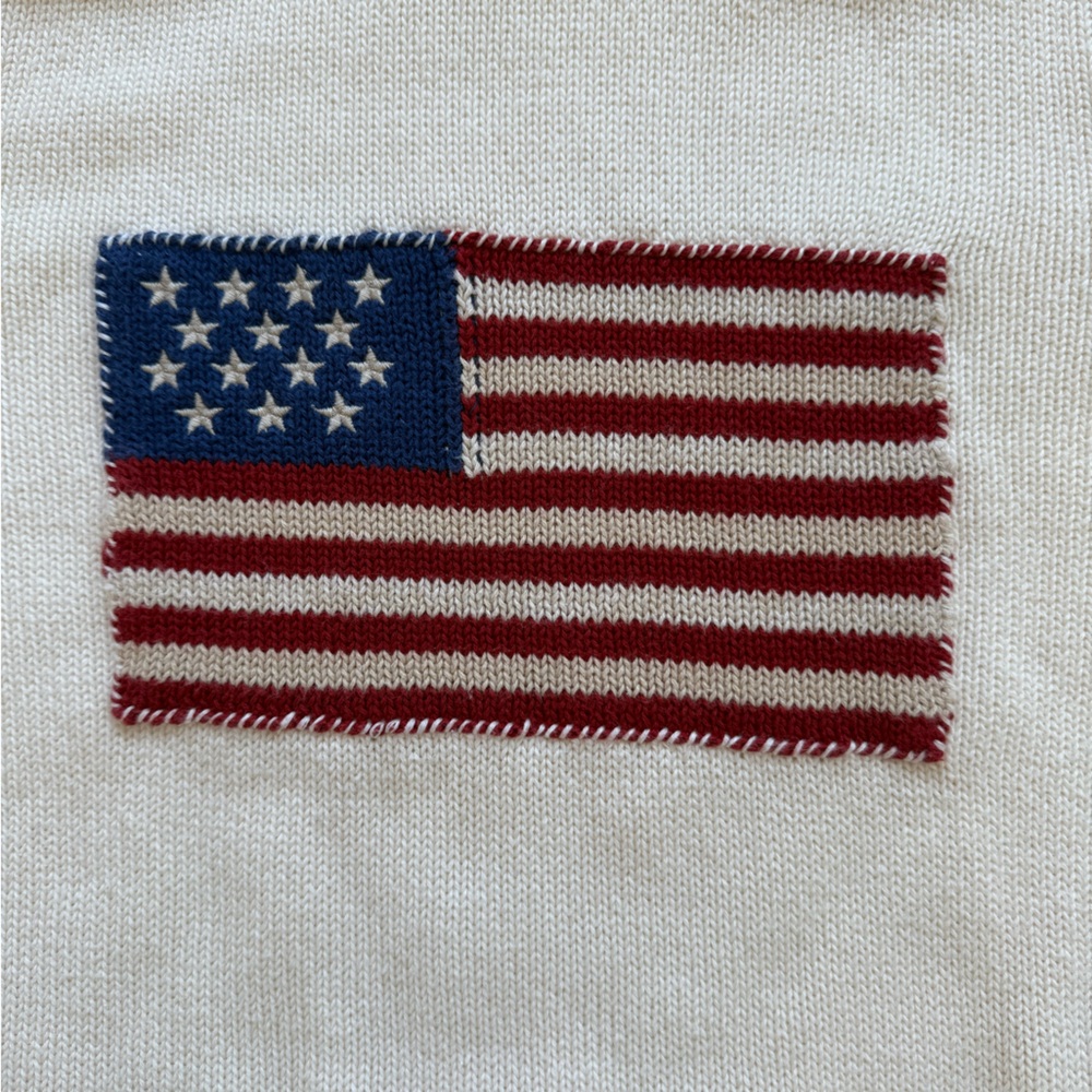 Ralph Lauren Women's Iconic Flag Knit Sweater Size M - Picture 5 of 5